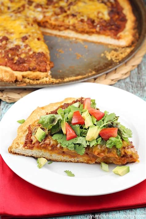 Easy Tostada Pizza Recipe - Yummy Healthy Easy