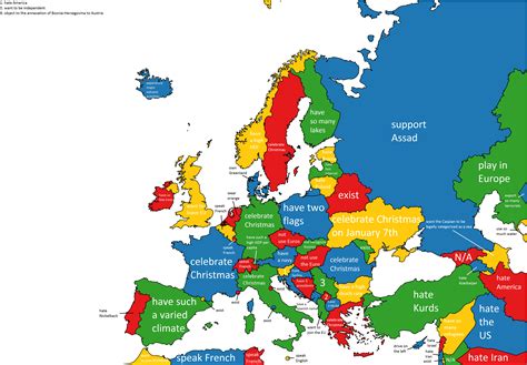 Europe countries map