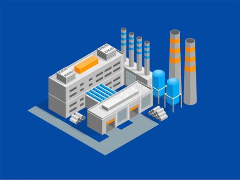 Types Of Factory Building Clipart