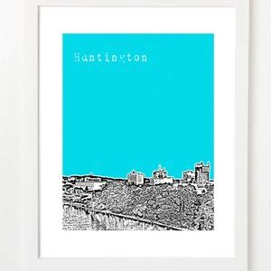 Huntington West Virginia Huntington Skyline Huntington WV Print VERSION ...