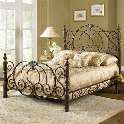 Romance the Bedroom with a Decorative Wrought Iron Bed | Artisan Crafted Iron Furnishings and ...