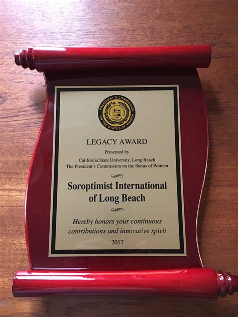 Long Beach Soroptimist Club Honored with Legacy Award - Soroptimist ...