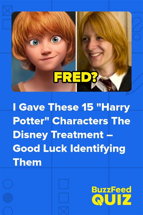I Gave These 15 "Harry Potter" Characters The Disney Treatment – Good Luck Identifying Them ...