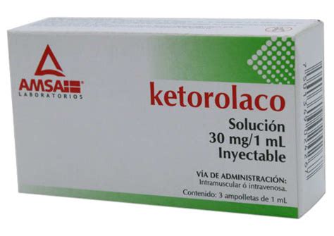 Ketorolaco 10 mg solución inyectable 3 ampolletas 1 ml - Fastfarma