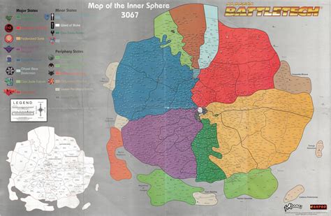 Battletech Inner Sphere Map (from 2002 boxed set) : imaginarymaps