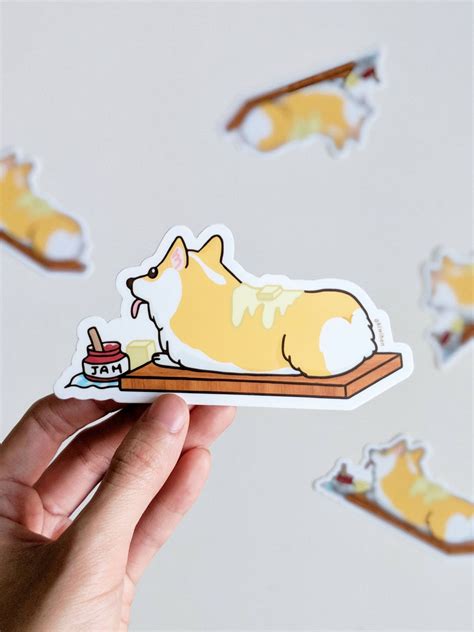 Corgi Vinyl Sticker Corgi Stickers Dog Vinyl Sticker Vinyl - Etsy