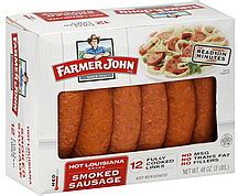 Farmer John Sausage Hot Louisiana, Med, Smoked 12.0 ea Nutrition ...