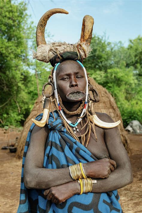 most dangerous African Mursi people tribe, Ethiopia, Africa Photograph ...