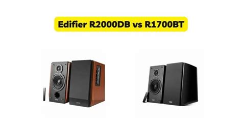 Edifier R2000DB vs R1700BT - All For Turntables