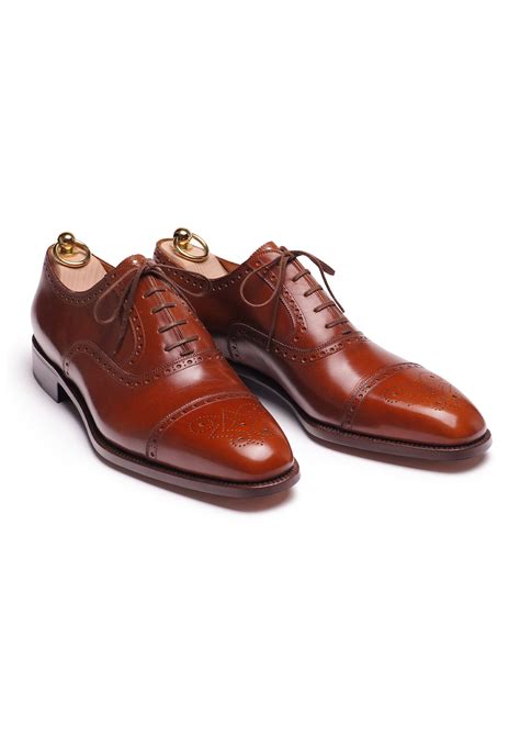 Cap toe Derby in Polo Brown Suede – Stefano Bemer
