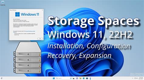 Storage Spaces, Windows 11 22H2 - YouTube