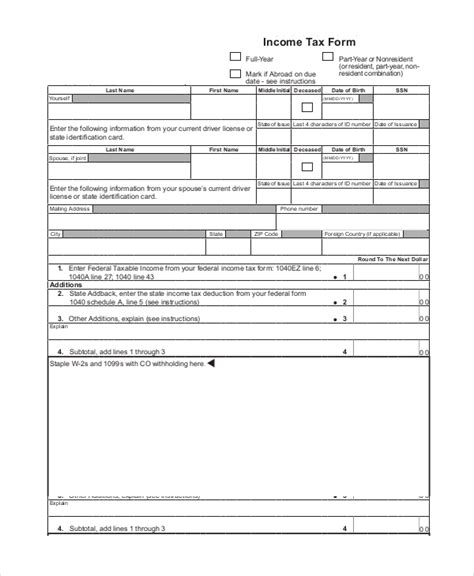 Printable Federal Income Tax Forms - Printable Forms Free Online