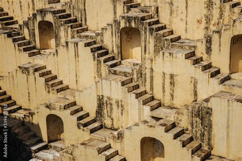 Panna Meena Ka Kund step well in India Stock Photo | Adobe Stock