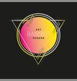 Neon abstract triangle Royalty Free Vector Image