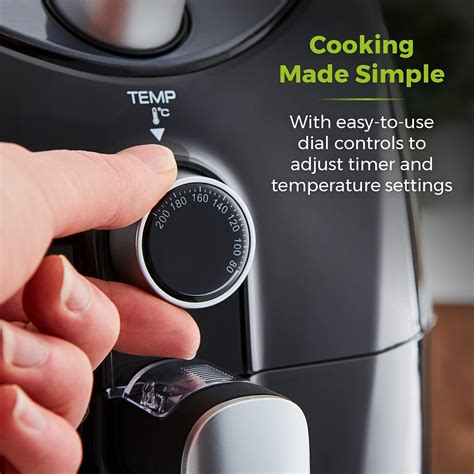 Tower T17021 Family Size Air Fryer with Rapid Air Circulation, 60-Minute Timer, 4.3 Litre, 1500W ...