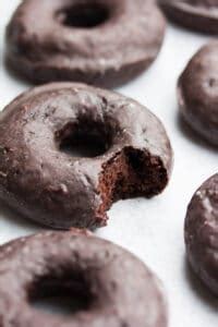 Vegan Chocolate Glazed Donuts - Nora Cooks