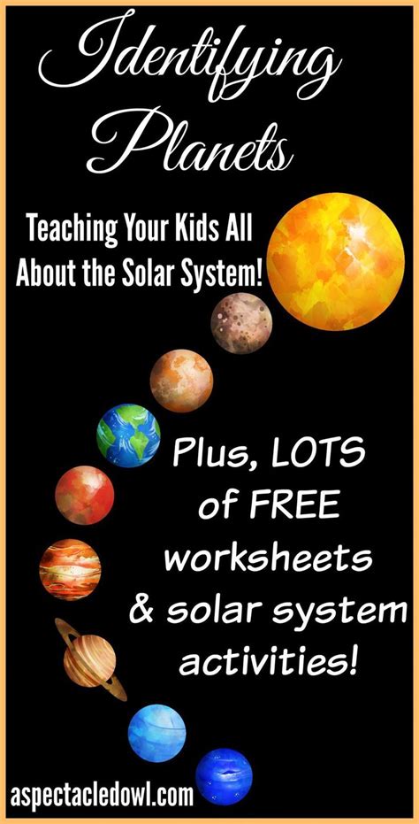 Identifying Planets: Teaching Your Kids Solar System Facts - A Spectacled Owl | Solar system ...