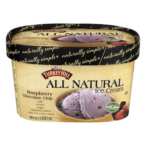 Turkey Hill Raspberry Chocolate Chip All Natural Ice Cream 48 fl oz | Shipt