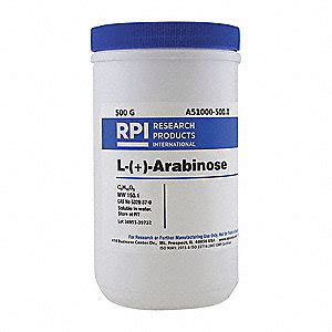 RPI L-(+)-Arabinose, Powder, 500 g, 1 EA - 31FW46|A51000-500.0 - Grainger