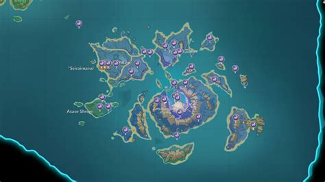 Genshin Impact Interactive Map Electroculus - Genshin Impact All Tsurumi Island Electroculus ...