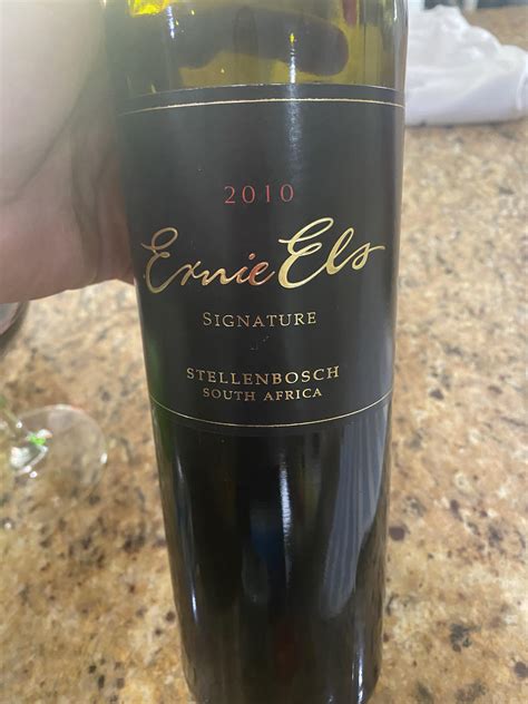 Ernie Els 2010 : r/wine