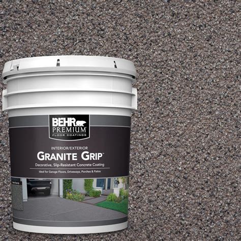 BEHR Premium 5 gal. #GG-03 Atlantic Topaz Decorative Concrete Floor ...