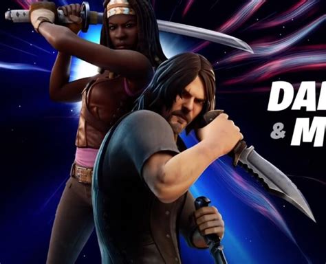 The Walking Dead Fortnite Skins - Daryl Dixon & Michonne In Today's ...