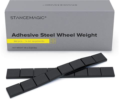 Amazon.com: StanceMagic - 0.25oz 1/4oz - Black Adhesive Stick On Wheel ...