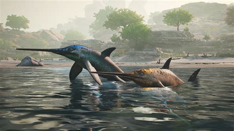 Path of Titans : New Marine Reptile - Eurhinosaurus showcase!! - YouTube