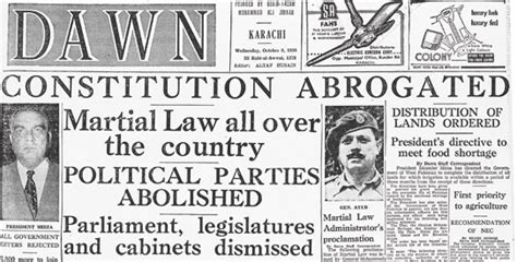 Flashback: The Martial Law of 1958 - Pakistan - DAWN.COM