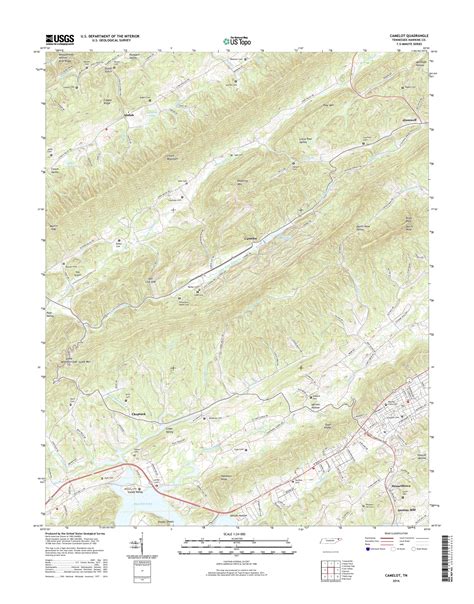 Elevation Topographic Map Of Tennessee