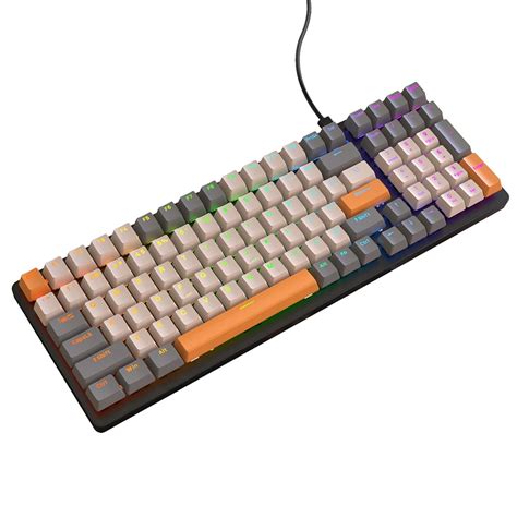 K3-Mechanical-Keyboard-USB-Wired-100-Keys-Red-Green-Switch-Mechanical-Gaming-Keyboards-RGB ...