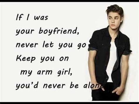 Boyfriend - Justin Bieber [LYRIC VIDEO] - YouTube