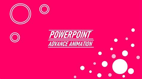 Title Animation in PowerPoint Advanced Text Animation - YouTube