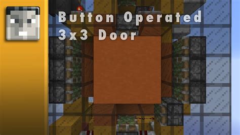 Minecraft 1.7+: Supercharged And Button Operated 3x3 Door (Showcase ...