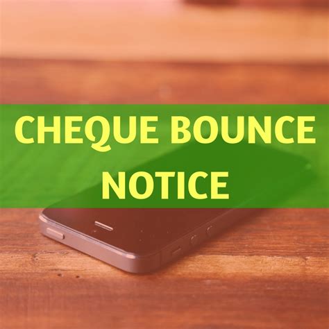 CHEQUE BOUNCE NOTICE | Aapka Consultant