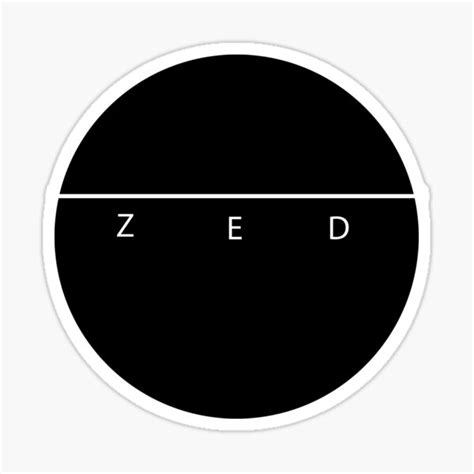 "Zed Logo " Sticker for Sale by NicZed | Redbubble