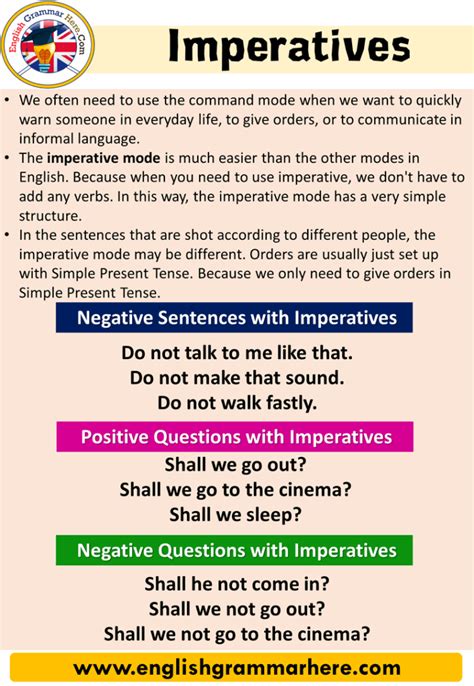 Imperatives, Definition and Examples - English Grammar Here