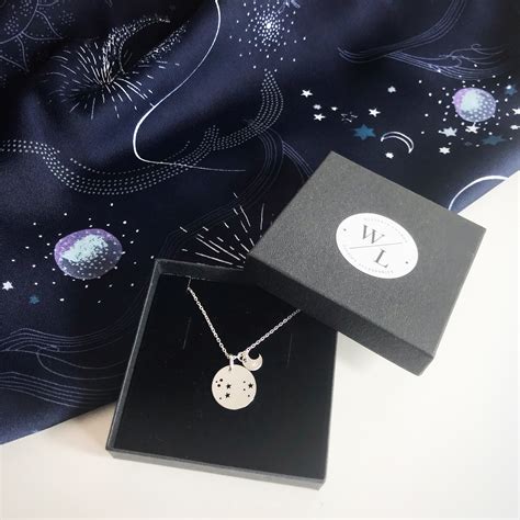 Sterling Silver Leo Constellation Necklace - Wisteria London