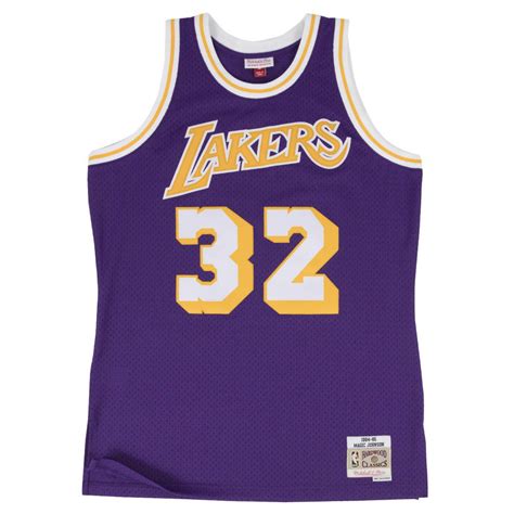 Swingman Jersey - Magic Johnson 32 Yellow/purple - Basket4Ballers