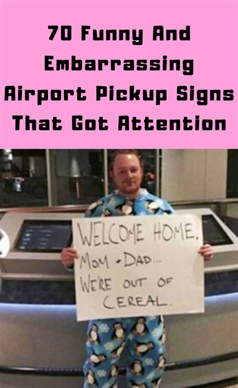 70 hilarious and embarrassing airport pickup signs that were impossible to ignore in 2021 ...