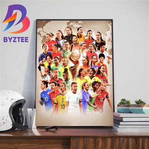 FIFA Womens World Cup 2023 Official Poster Decor Poster Canvas - Byztee