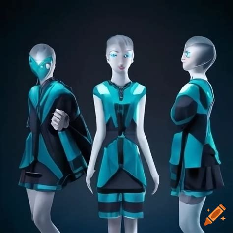 Futuristic school uniform on Craiyon