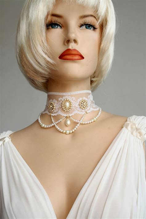 Blue Sapphire Silver Crystal Drop Earrings Drop Pearl Blue | Etsy | Bridal choker, Lace necklace ...
