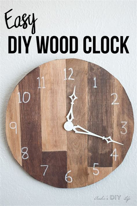 Simple DIY Wood Clock Using Scrap Plywood - Anika's DIY Life