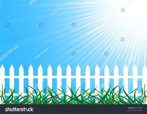 Vector Background Fence Clipart Stock Vector (Royalty Free) 35175865 ...