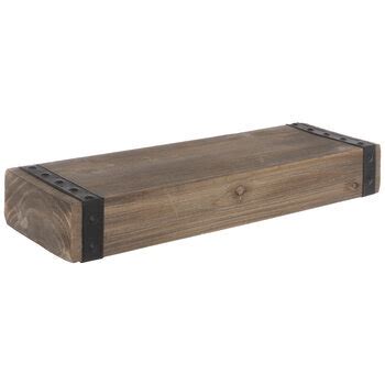 Rustic Chunky Wood Floating Wall Shelf | Hobby Lobby | 1281674