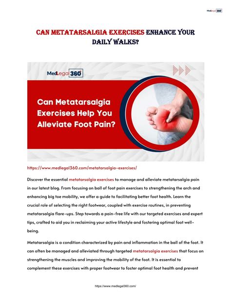 PPT - Can Metatarsalgia Exercises Enhance Your Daily Walks? PowerPoint ...