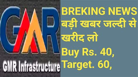 GMR INFRA SHARE LATEST NEWS, TODAY - YouTube