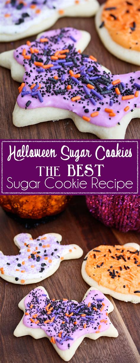 Halloween Sugar Cookies- The BEST Sugar Cookie Recipe | Best sugar cookies, Sugar cookies recipe ...